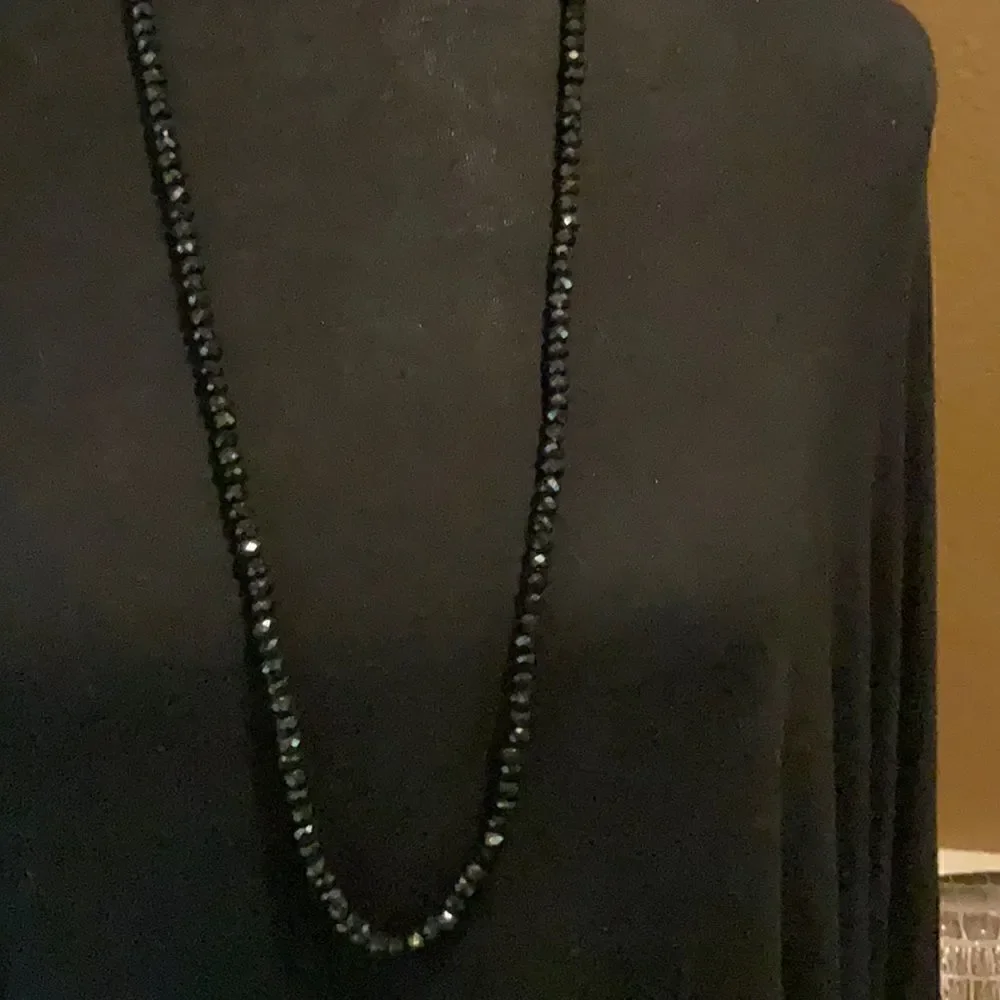 Gorgeous Vintage Black Onyx Necklace